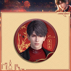 LaDS Double Flash Badge 143-196 - Diameter 75mm 58mm Tinplate Anime Merchandise - merrys