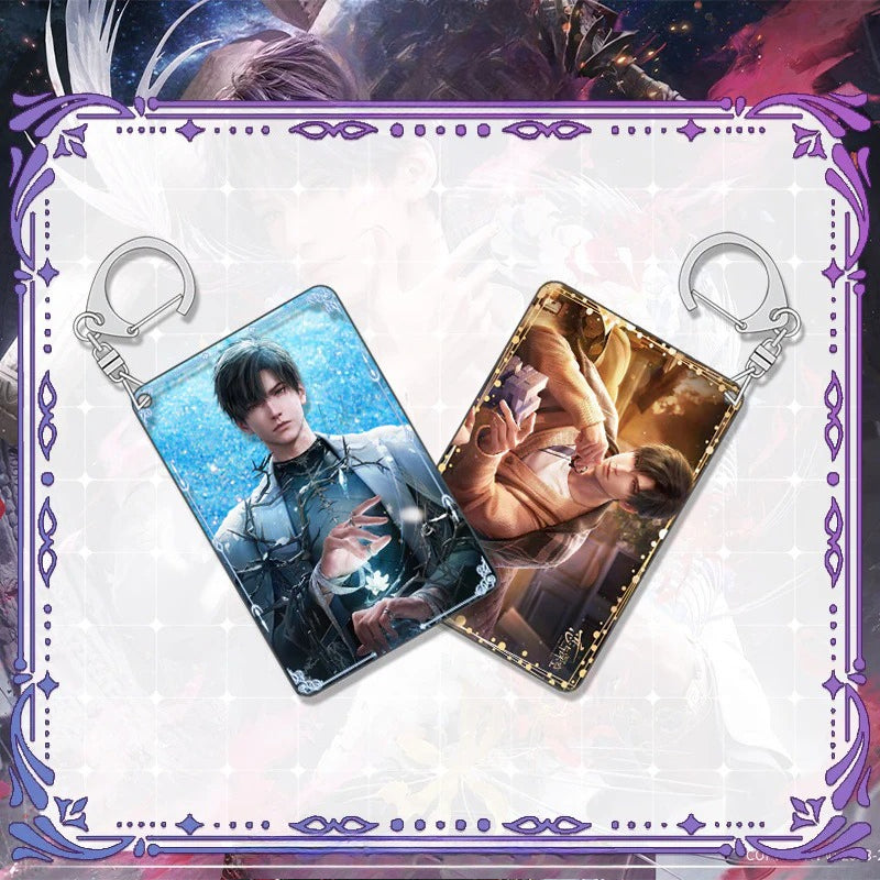 LaDS Shaker Mahjong Charm Keychain - Zayne, Rafayel, Xavier Anime Merch - merrys