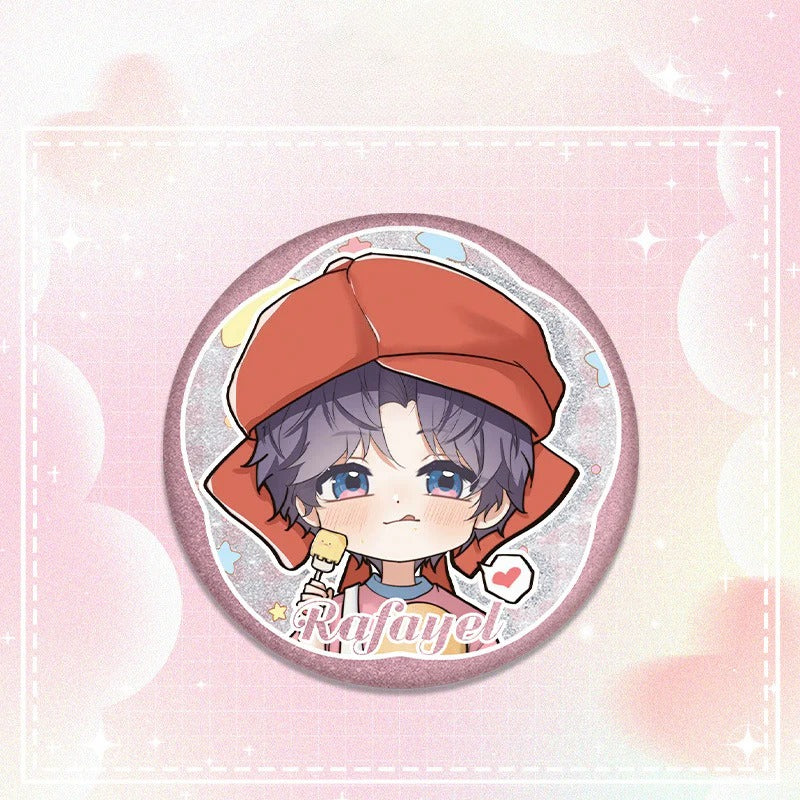 LaDS Collab Series Double Flash Badge - Tinplate 58/75mm Anime Merch - merrys