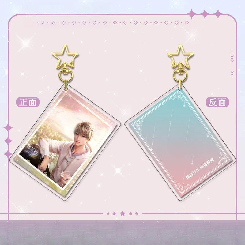 LaDS Card Golden Star Buckle - Zayne, Rafayel, Xavier Acrylic Game Merchandise Charm - merrys