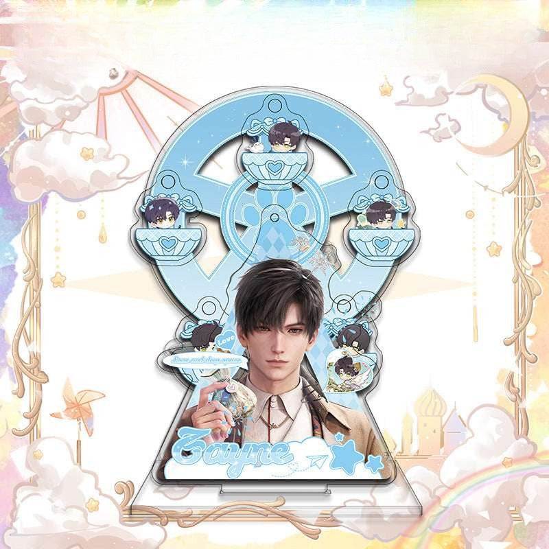 LaDS Ferris Wheel Decoration - Sylus, Rafayel Cartoon Creative Desktop Ornament, Easy to Install and Rotate - merrys