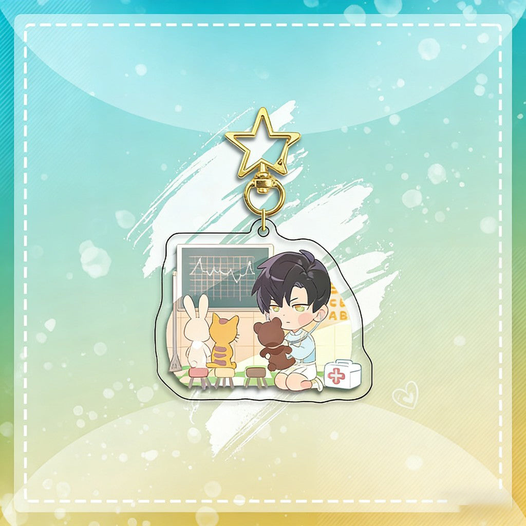 LaDS Chibi Keychain Star Buckle Charm - Rafayel, Xavier Merchandise - merrys