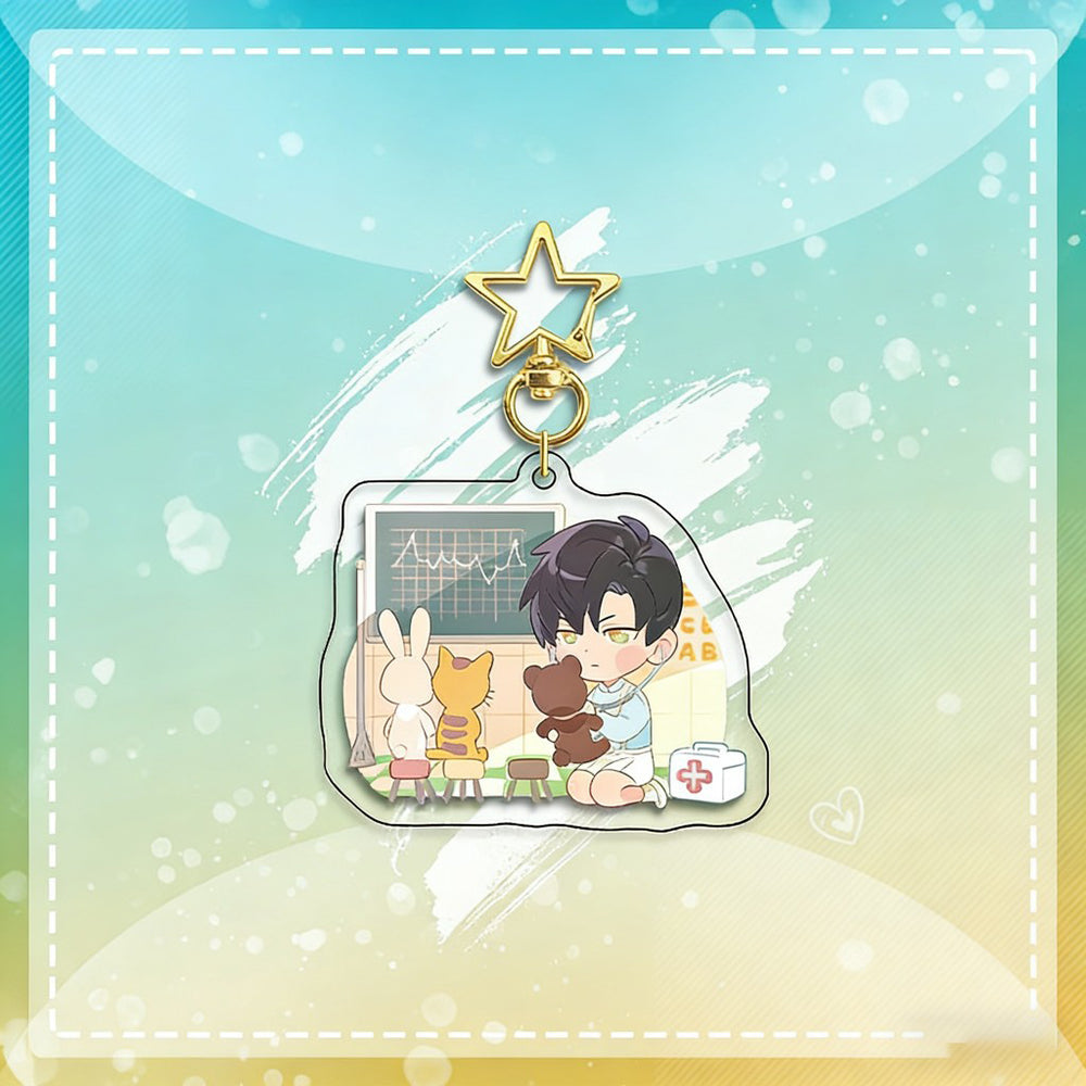 LaDS Chibi Keychain Star Buckle Charm - Rafayel, Xavier Merchandise - merrys