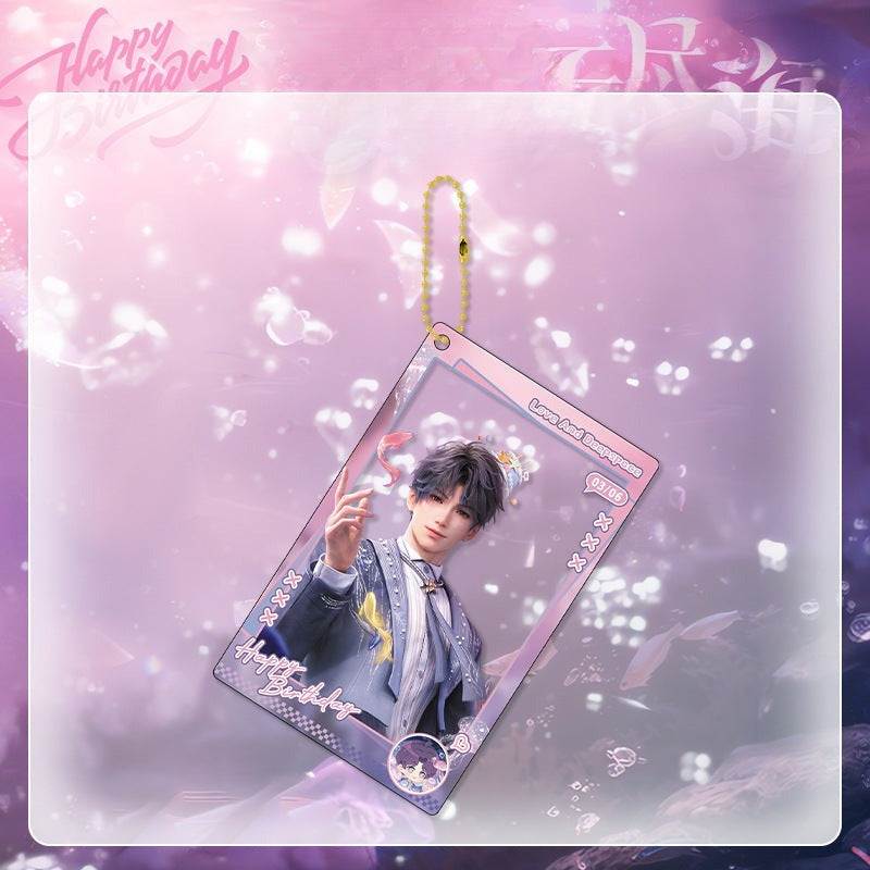 LaDS Rafayel Birthday Series Co-branded Combo Set - Double Flash Badge, Standee Anime Game Merchandise Gift - merrys