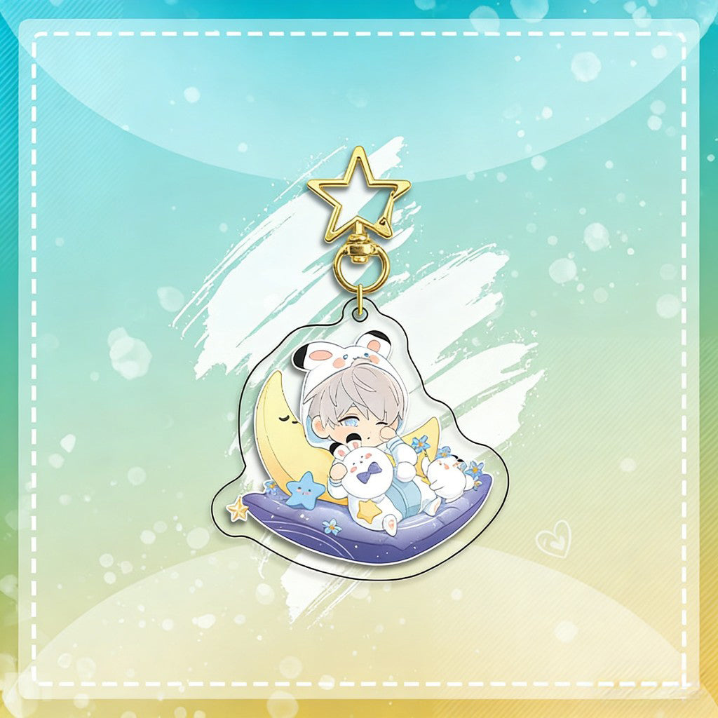LaDS Chibi Keychain Star Buckle Charm - Rafayel, Xavier Merchandise - merrys