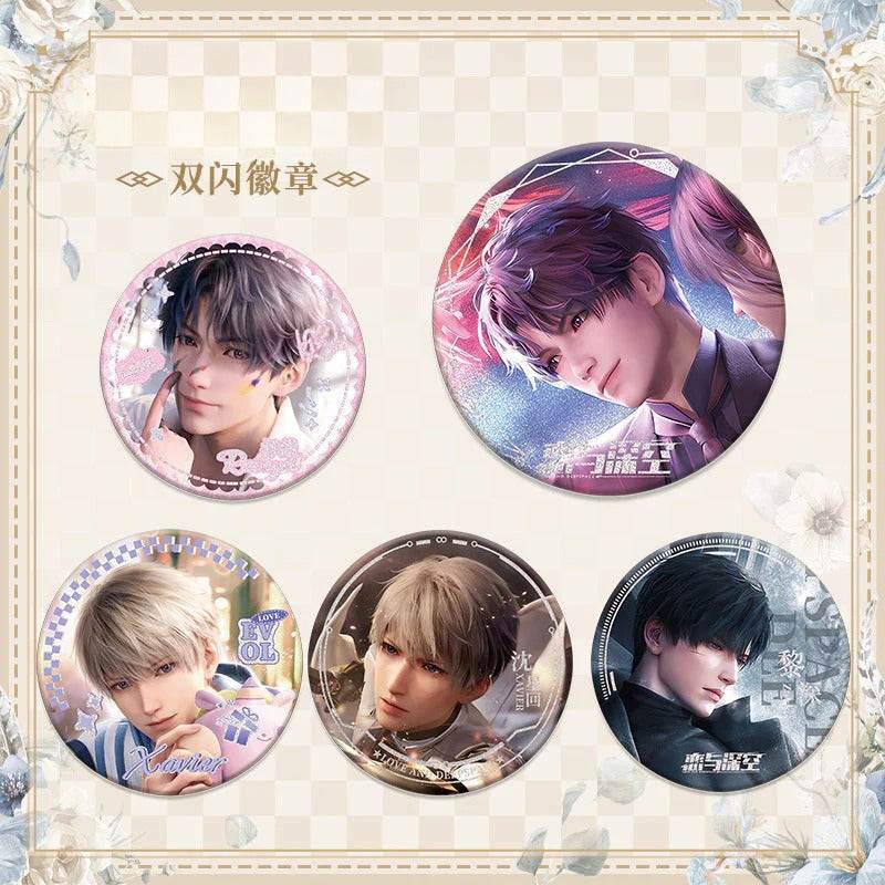 LaDS Double Flash Badge 1-64 - 75mm 58mm Tinplate Anime Merchandise - merrys