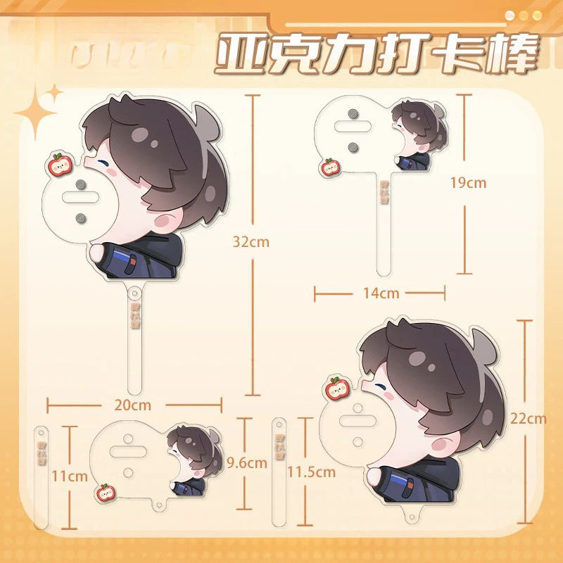 LaDS Original Badge Acrylic Check-in Stick - Badge Holder Display Set Ita Bag Decoration Anime Merchandise - merrys