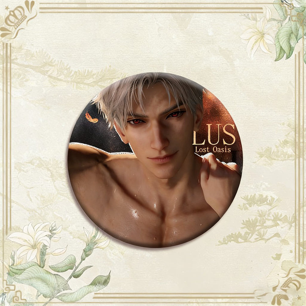 LaDS Double Flash Badge - 75mm 58mm Tinplate Anime Game Merchandise - merrys