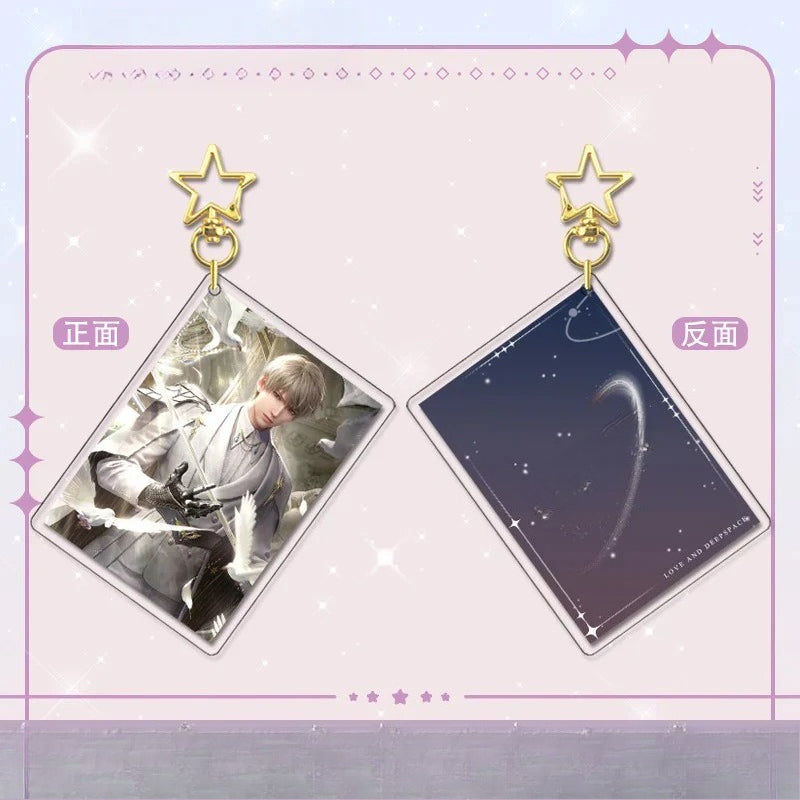 LaDS Card Golden Star Buckle - Zayne, Rafayel, Xavier Acrylic Game Merchandise Charm - merrys