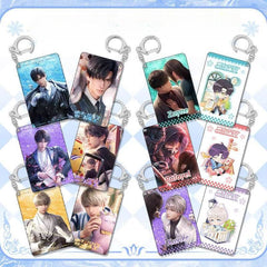 LaDS Shaker Mahjong Charm Keychain - Zayne, Rafayel, Xavier Anime Merch - merrys