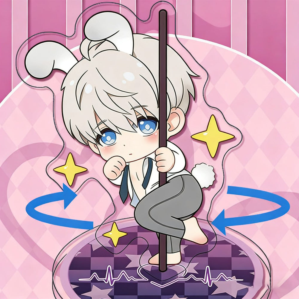 LaDS Acrylic Rotating Standee - Sandwich High-Definition Cartoon Doujin Decoration - merrys