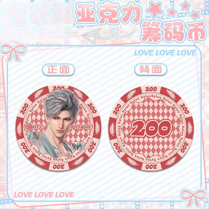 LaDS Acrylic Chip Coin 201-250 - Sandwich Double-Sided High-Definition Pattern Anime Game Merchandise - merrys