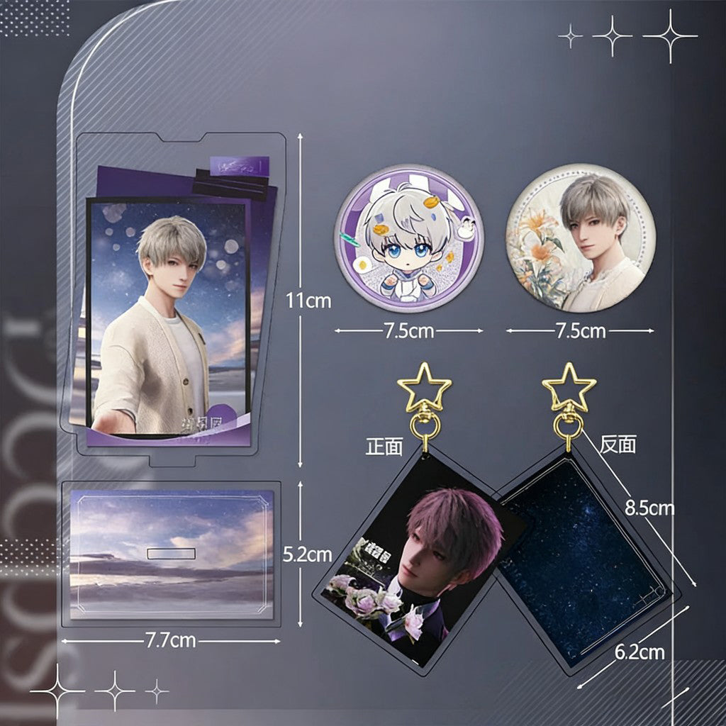 LaDS Collab Series Acrylic Sandwich Set - Standee & Keychain & Double Flash Badge - merrys