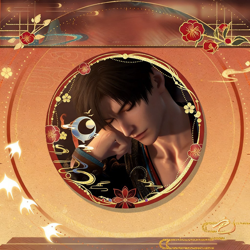 LaDS Double Flash Badge - 75mm 58mm Tinplate Anime Game Merchandise - merrys