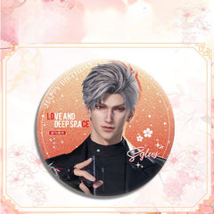 LaDS Double Flash Badge 143-196 - Diameter 75mm 58mm Tinplate Anime Merchandise - merrys