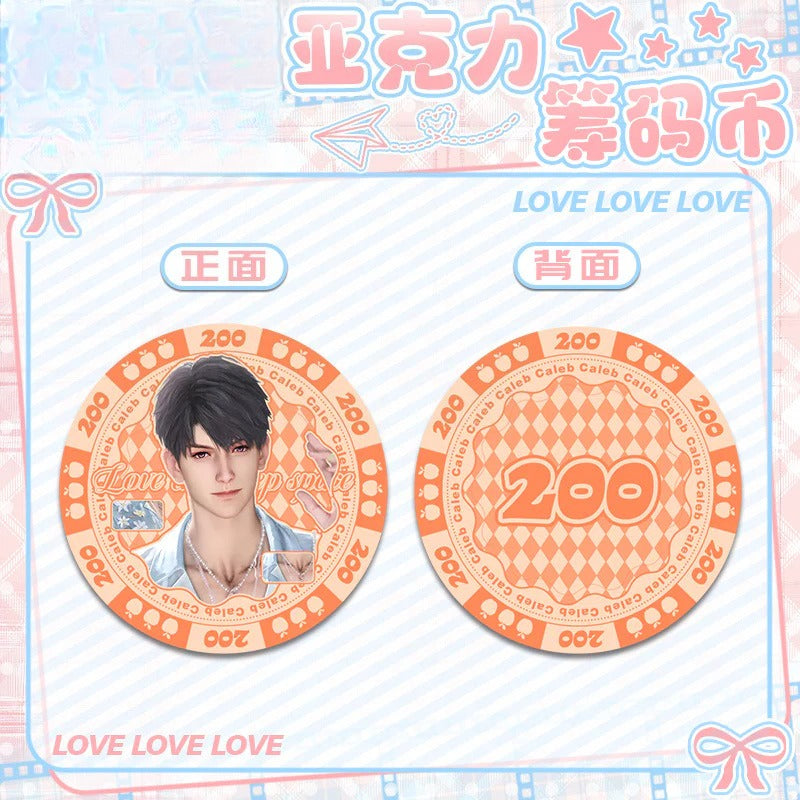 LaDS Acrylic Chip Coin 201-250 - Sandwich Double-Sided High-Definition Pattern Anime Game Merchandise - merrys