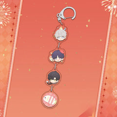 LaDS Chibi String Charm - Acrylic Sandwich Craft Keychain Celebrity Anime Merchandise - merrys