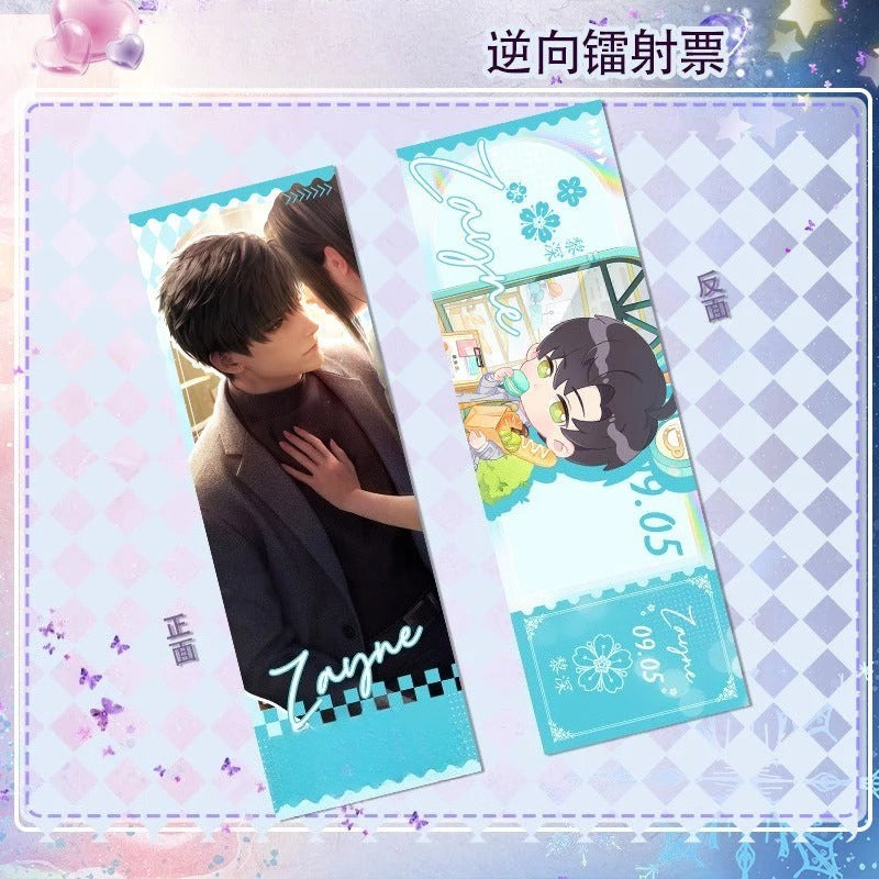 LaDS Reverse Holographic Ticket High-Definition Printing Zayne, Xavier, Rafayel Merchandise - merrys