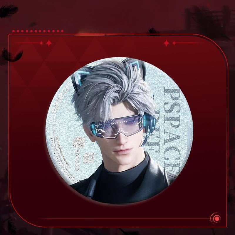 LaDS Sylus Double Flash Badge - All Characters 75mm 58mm Tinplate Anime Merchandise - merrys