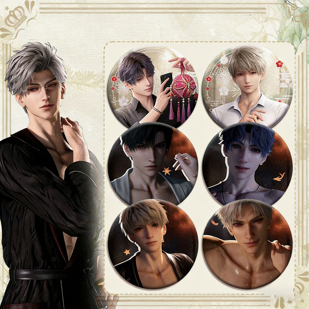 LaDS Double Flash Badge - 75mm 58mm Tinplate Anime Game Merchandise - merrys