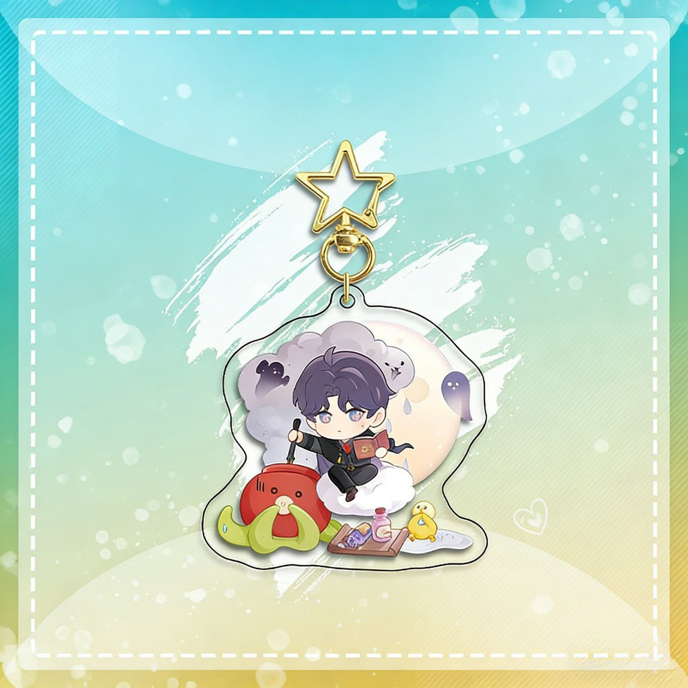 LaDS Chibi Keychain Star Buckle Charm - Rafayel, Xavier Merchandise - merrys