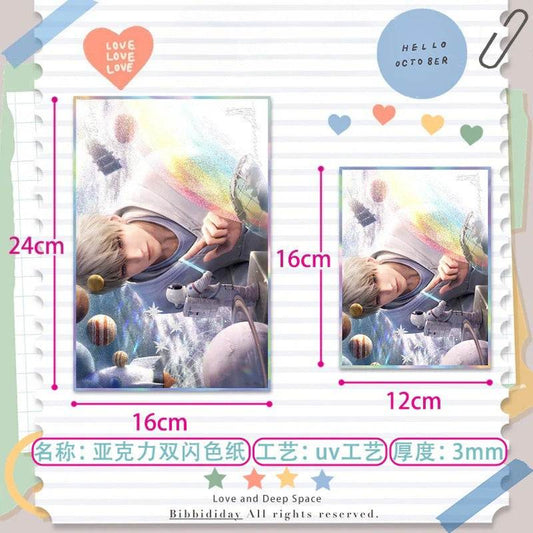 LaDS Series 501 Acrylic Double Flash Art Card - High-Definition Printing Anime Mobile Game Merchandise - merrys