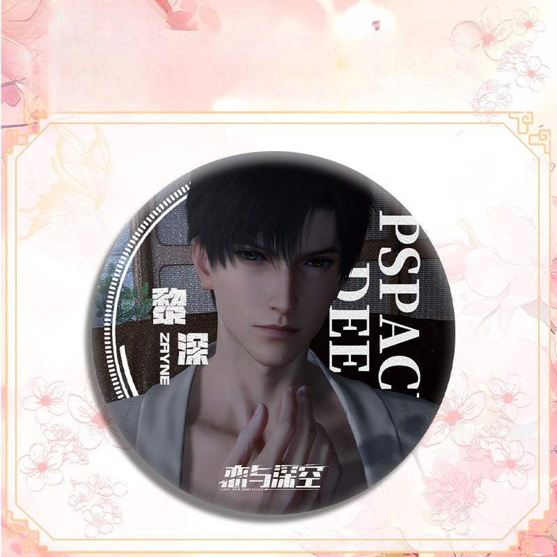 LaDS Double Flash Badge 143-196 - Diameter 75mm 58mm Tinplate Anime Merchandise - merrys