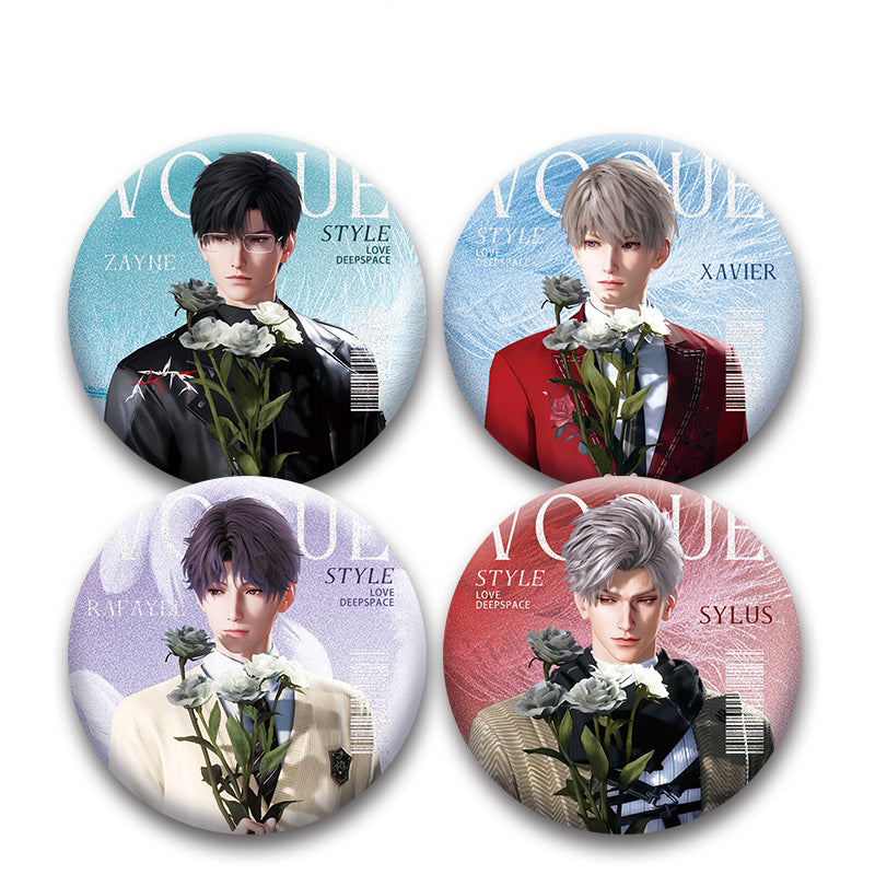 LaDS Double Flash Badge 131-134 - PET Material 75mm 58mm Tinplate Anime Merchandise - merrys