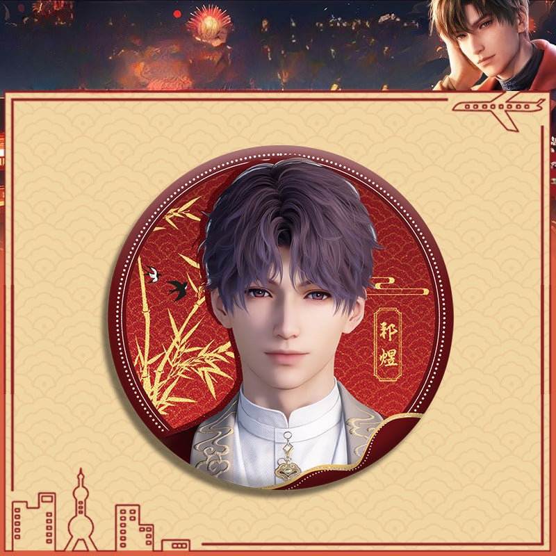 LaDS Double Flash Badge 143-196 - Diameter 75mm 58mm Tinplate Anime Merchandise - merrys