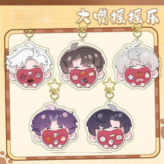 LaDS Original Chibi Big Mouth Shaker Keychain Double-Sided Pattern Creative Acrylic Merchandise Charm - merrys