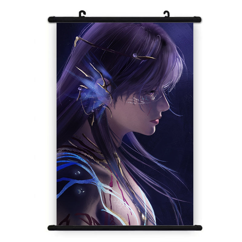 Rafayel Series Artist-Hand-Painted Original Fan Art LaDS Canvas Wall Scroll - Anime Game Merch