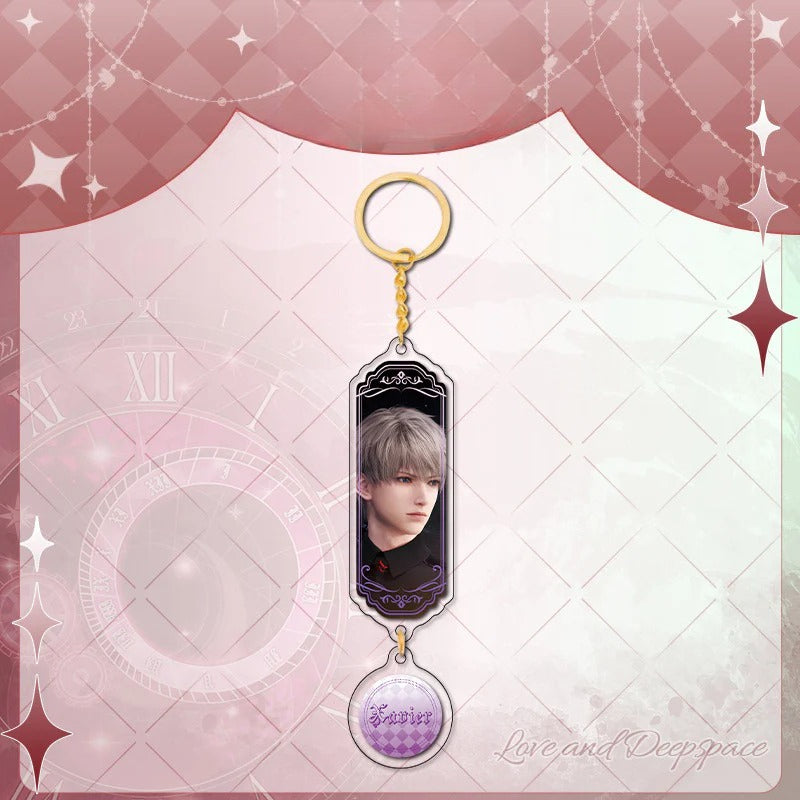 LaDS Sandwich Pendant - Golden Acrylic Round Charm Double-Sided High-Definition Game Anime Merchandise - merrys