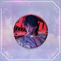 LaDS Double Flash Badge 187-191 - PET Material 75mm 58mm Tinplate Anime Merchandise - merrys