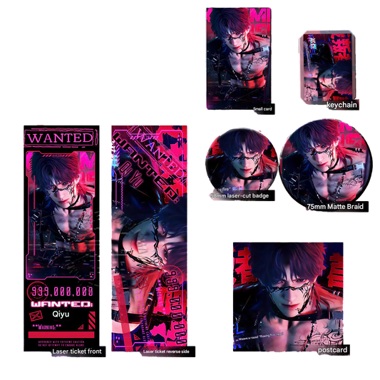 Artist-Authorized Lads No Escape Tomorrow Series Rafayel Holographic Laser Tickets, Keychains & Badges