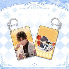 LaDS Shaker Mahjong Charm Keychain - Zayne, Rafayel, Xavier Anime Merch - merrys