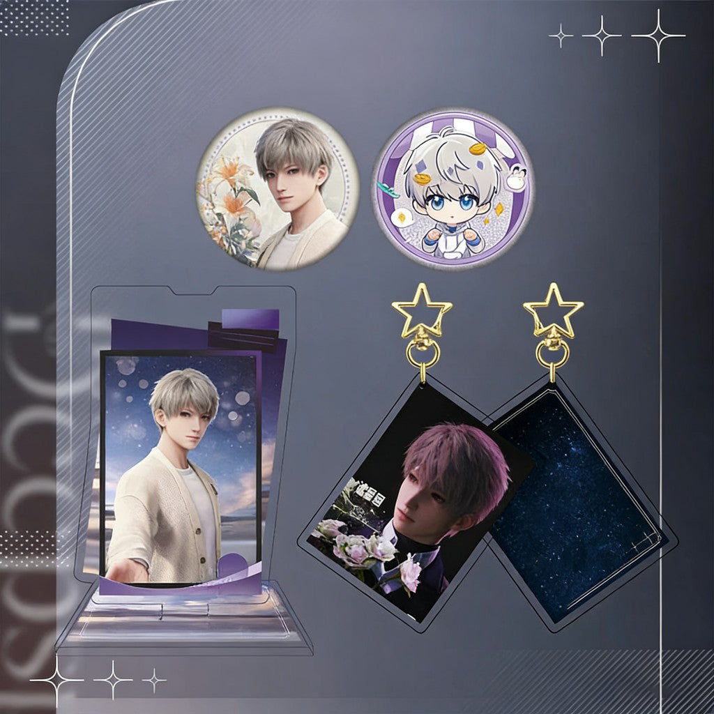 LaDS Collab Series Acrylic Sandwich Set - Standee & Keychain & Double Flash Badge - merrys