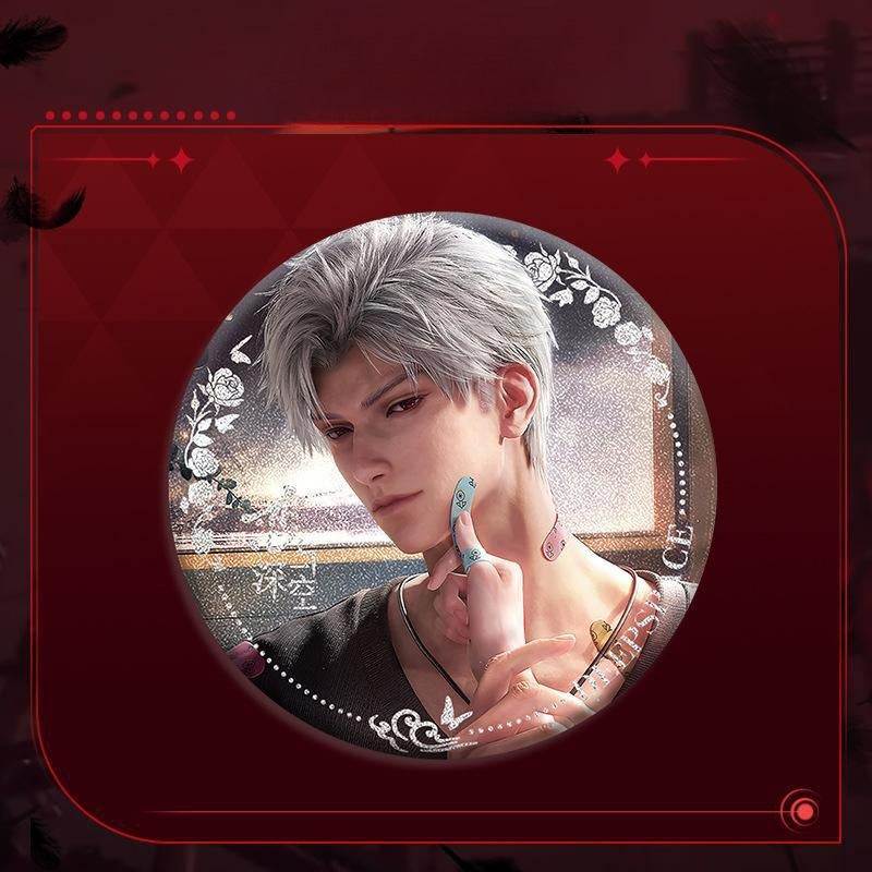 LaDS Sylus Double Flash Badge - All Characters 75mm 58mm Tinplate Anime Merchandise - merrys