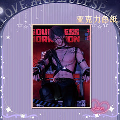 LaDS Acrylic Art Card 116-178 Large Size Holographic Edge 20.5*14.5cm Anime Merchandise - merrys