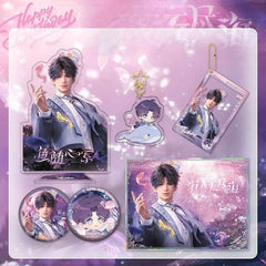 LaDS Rafayel Birthday Series Co-branded Combo Set - Double Flash Badge, Standee Anime Game Merchandise Gift - merrys