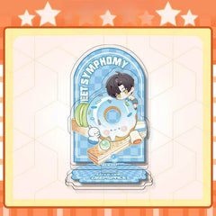 LaDS 12cm Double-Sided Insert Standee - Anime Acrylic Desktop Decoration, Sandwich Craft, Combined Illustration - merrys