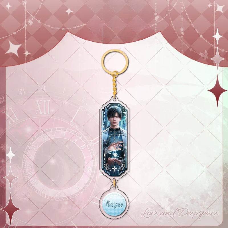 LaDS Sandwich Pendant - Golden Acrylic Round Charm Double-Sided High-Definition Game Anime Merchandise - merrys