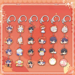 LaDS Chibi String Charm - Acrylic Sandwich Craft Keychain Celebrity Anime Merchandise - merrys