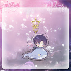 LaDS Rafayel Birthday Series Co-branded Combo Set - Double Flash Badge, Standee Anime Game Merchandise Gift - merrys