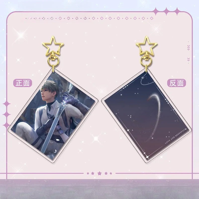 LaDS Card Golden Star Buckle - Zayne, Rafayel, Xavier Acrylic Game Merchandise Charm - merrys