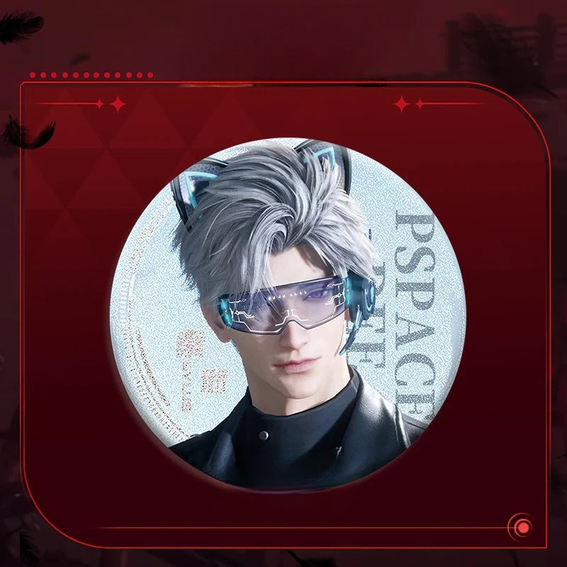 LaDS Double Flash Badge 1-64 - 75mm 58mm Tinplate Anime Merchandise - merrys