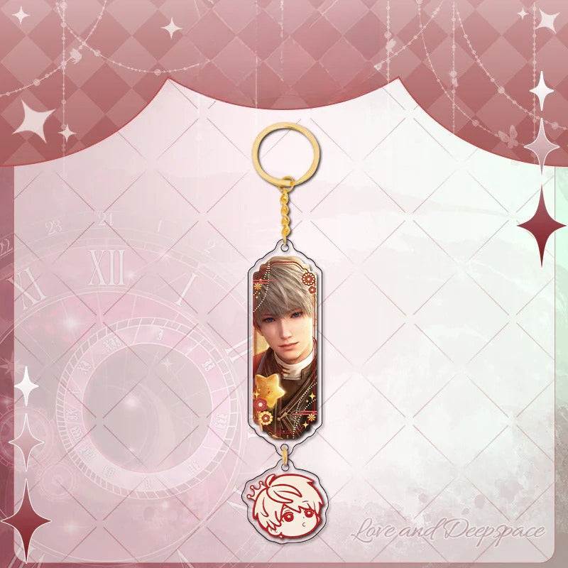 LaDS Sandwich Pendant - Golden Acrylic Round Charm Double-Sided High-Definition Game Anime Merchandise - merrys