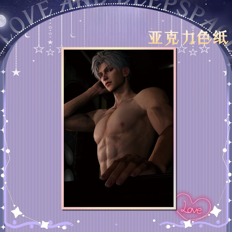 LaDS Acrylic Art Card 116-178 Large Size Holographic Edge 20.5*14.5cm Anime Merchandise - merrys