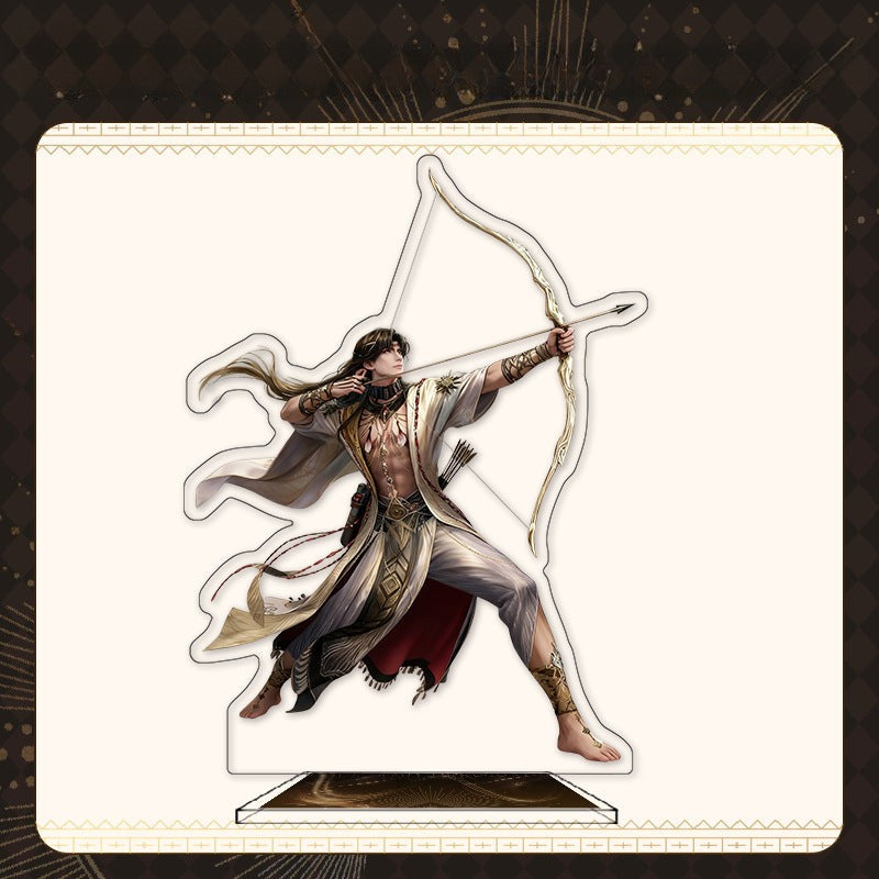 LaDS Zayne End of God Series - Acrylic Sandwich Standee, Art Card, Quicksand Keychain - merrys