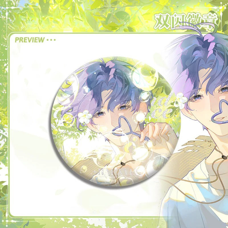 LaDS Original Four Seasons Movement Double Flash Badge - 75mm 58mm PET Badge Game Merchandise - merrys