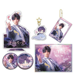 LaDS Rafayel Birthday Series Co-branded Combo Set - Double Flash Badge, Standee Anime Game Merchandise Gift - merrys